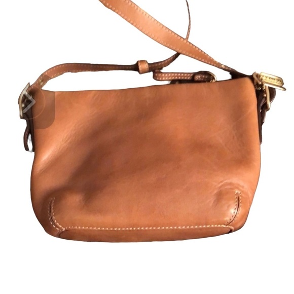 Coach British tan soft leather mini bag with hang tag clean no stains - Picture 11 of 13